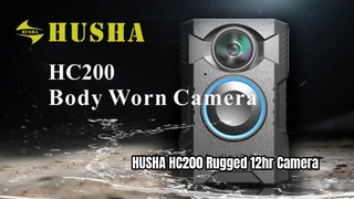 HUSHA HC200 ボディカメラ 頑丈な 12 時間録画